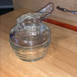 Vintage Jeanette Glass Powder Dish Elephant